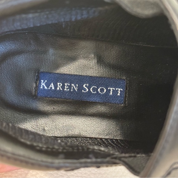 Karen Scott Women’s Simpson Leather Booties Size 8.5 - Picture 13 of 13